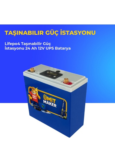 Lifepo4 Taşınabilir Güç İstasyonu 24 Ah 12v Ups Batarya