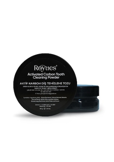 Royues Aktif Karbon Diş Tozu Diş Beyazlatma Tozu 40 G