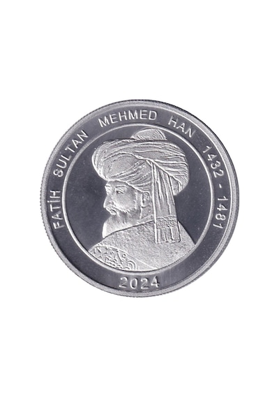 Türkiye 2024 Yılı Osmanlı Padişahları Fatih Sultan Mehmed Han Şahi Topu 1000 Mangır Madalyon