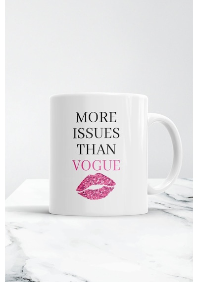 Beyaz More Issues Than Vogue Kupa Bardak