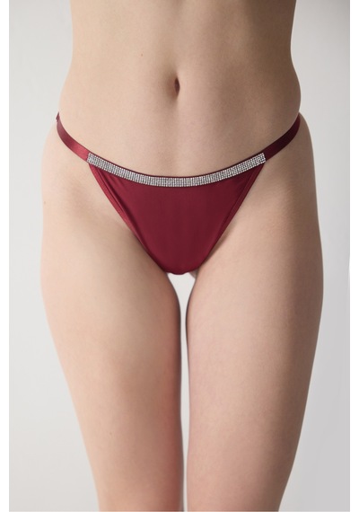 Magic Form Taşlı String Külot Bordo - 501664544 Bordo