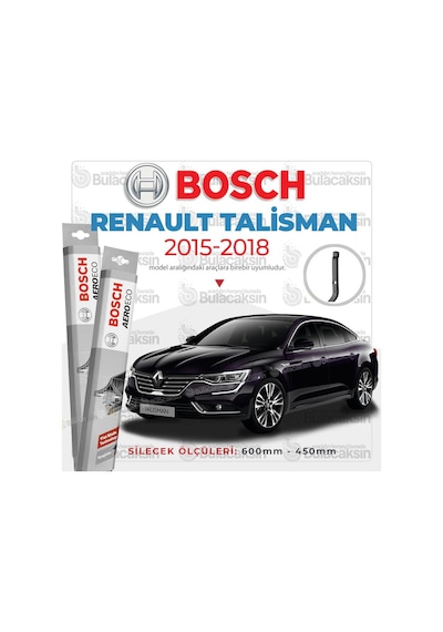 Renault Talisman Muz Silecek Takımı 2015-2018 Bosch Aeroeco