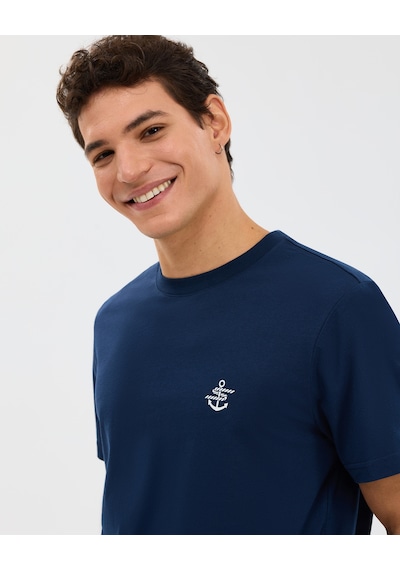 Skechers M Regular T-shirt Erkek Lacivert Tshirt S2610117-0505 Lacivert