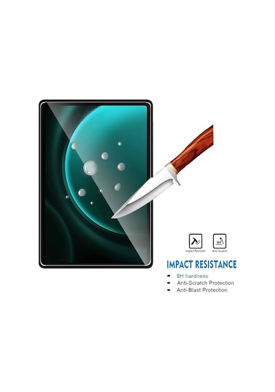 Samsung Galaxy Tab S9 Fe 10.9 Inç Nano Kırılmaz Ekran Koruyucu Şeffaf Cam Tam Uyumlu Sm-x510