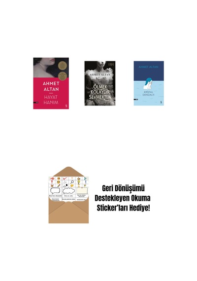 Hayat Hanım + Ölmek Kolaydır Sevmekten + Kristal Denizaltı + Okuma Sticker'ları