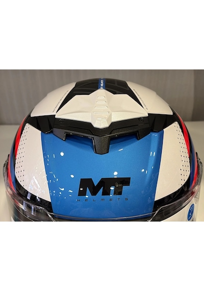 Kask Mt Thunder 4r Sv Luminence A7 Parlak Mavi/beyaz
