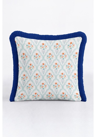 Çiçekli Desenli Maroken Saçaklı Yastık Kılıfı-geometrik Floral Boho Lacivert Püsküllü Kırlent Kılıfı Kadim Esinti Saten Çiçekli Desenli Maroken Saçaklı Yastık Kılıfı-geometrik Floral Boho Lacivert Püsküllü Kırlent Kılıfı Kadim Esinti Saten