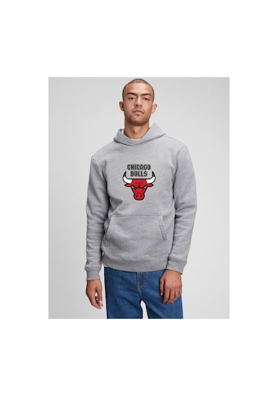 Blackjack Giyim Unisex Kapşonlu Sweatshirt Gri-kpsnfkooo-20035