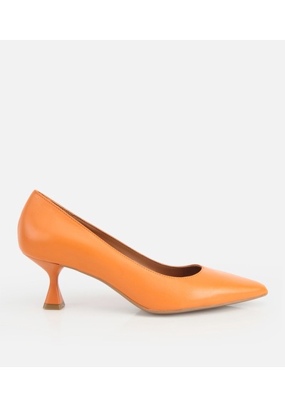 Hotiç Kadın Deri Turuncu Kısa Topuklu Stiletto 01ayh321860a570 01ayh321860a570 TURUNCU