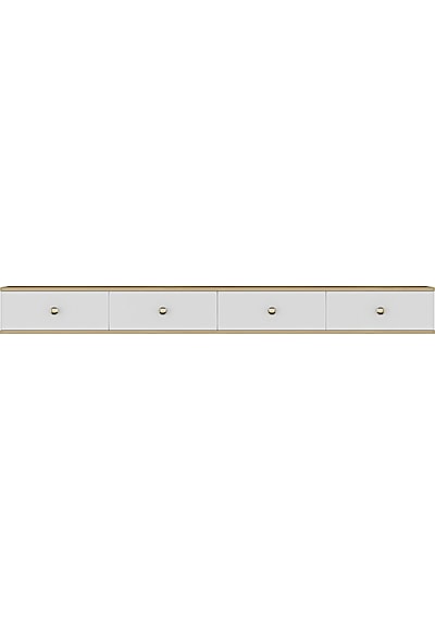 Tda2401dbg - Zuzu Double Duvara Montaj Tv Stand Safirmeşe-beyaz-gold 240cm Safirmeşe-beyaz Tda2401dbg - Zuzu Double Duvara Montaj Tv Stand Safirmeşe-beyaz-gold 240cm Safirmeşe-beyaz