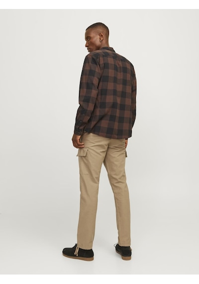Jack & Jones Erkek Pamuklu Kargo Pantolon - Kane - 12258150 Elmwood