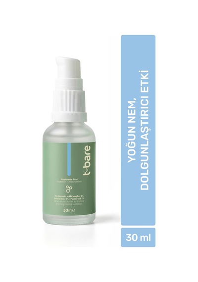 T-bare Hyaluronik Asit Serum 30ml – Yoğun Nem, Cilt Dolgunlaştırıcı Yüz Serumu