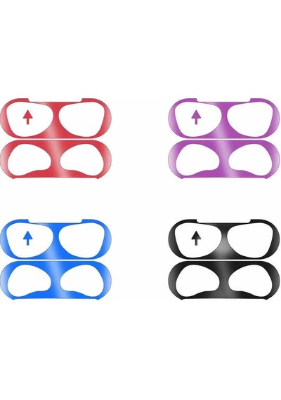 Htstore Zore Apple Uyumlu AirPods 3. Nesil Kir Önleyici Sticker Siyah
