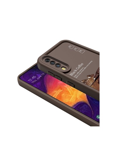 Galaxy A50 Kılıf Kamera Korumalı Baskılı Arka Yüzey Zore Klas Kapak Siyah
