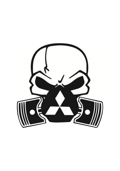 Piston Mitsubishi Kuru Kafa Gaz Sticker Yapıştırma