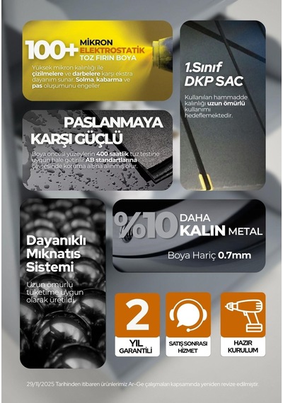 Mobilyapratik 2'li Metal Ayakkabılık Antrasit