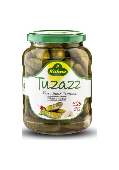 4 Adet Kühne Az Tuzlu Kornişon Turşu 670 G