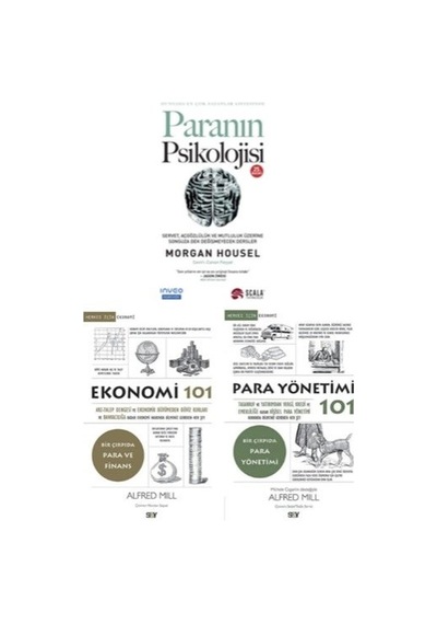 Paranın Psıkolojısı + Herkes Icın Ekonomı 101 + Herkes Icın Para Yonetımı + 101 3 Set Kıtap