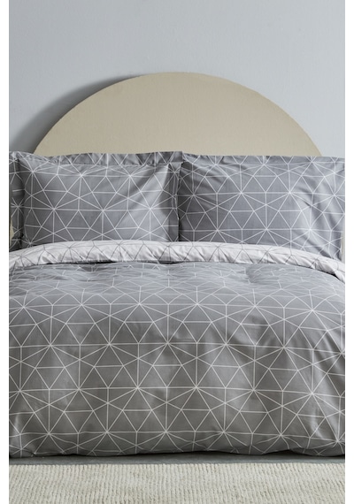 Karaca Home Colby Gri %100 Pamuk Çift Kişilik Nevresim Takımı 200.22.08.0030 Gri