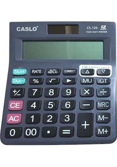 Caslo CS-120 Masaüstü Lüks Seri 12 Hane Hesap Makinesi