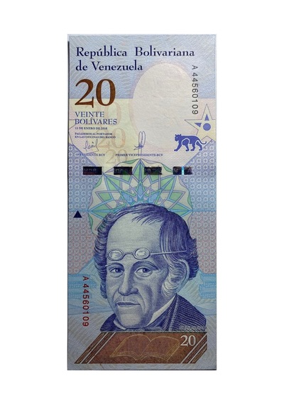 Venezuela 2018 Yılı 20 Bolivares Çil Unc Koleksiyon Para