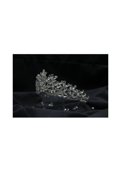 Kristal Taşlı Gelin Tacı Beyaz - 575223496 Beyaz