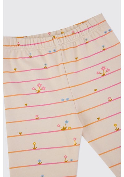 Panço Kız Çocuk Beli Lastikli Fuşya Tayt 2621gk12005 Pembe