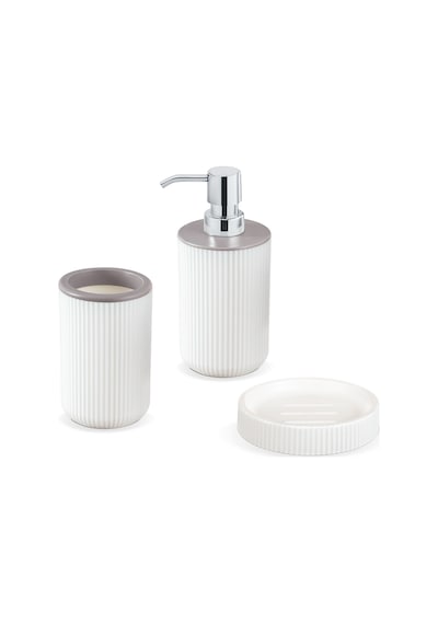 Martre Lautre 3'lü Banyo Seti - Soft Ekru 8682116977159 Çok Renkli