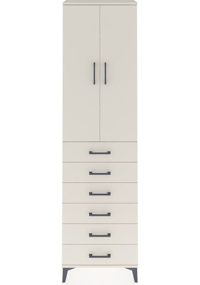 Arges Dolap 3 Raflı 6 Çekmeceli 2 Kapaklı 60x30x221 Aytaşı-ay... Aytaşı