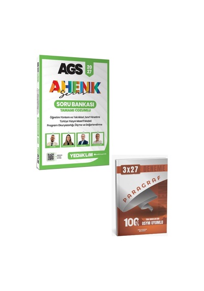 Yediiklim 2027 Meb Ags Eğitim Bilimleri Ahenk Serisi Öyt Sınıf Yönetimi Program Okuryazarlığı Ölçme Soru Bankası+anla Kazan Paragraf