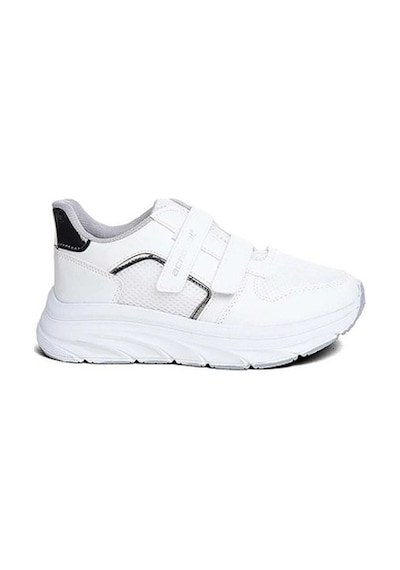 Mergenshoes Acp Beyaz Gümüş Cırtlı Günlük Kadın Spor Ayakkabı Beyaz