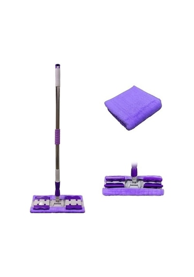 Sihirli Spin Mop Teleskopik Çok Amaçlı Mop +1 Bez Hediyeli - Mor Bx40 000 Açık Krem