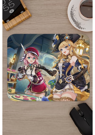 Charlotte Genshin Impact Anime Gacha V3 - 22x18 Gaming Mouse Pad Fare Altlığı