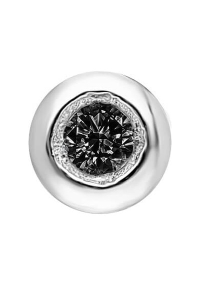 Sirius 0.04 Karat Siyah Pırlanta Tektaş Erkek Küpe 0801E0067