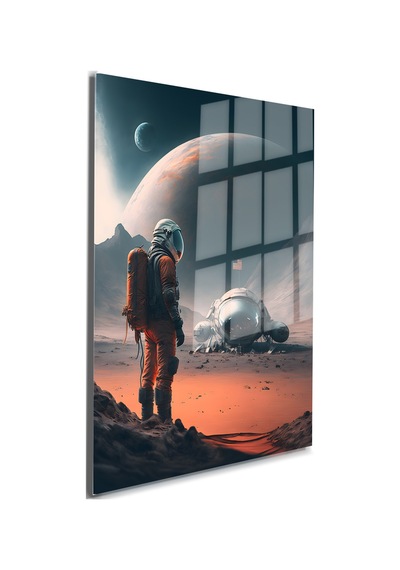 Space/uzay Yapay Zeka Özel Tasarım Cam Tablo Ofis, Mutfak Çocuk Odası, Salon 128