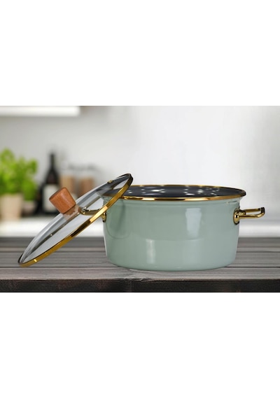 Soft Green Emaye Kızartma Tenceresi 22 Cm Belirtilmemiş