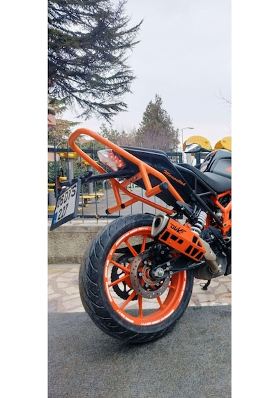 Ktm Duke 125 Uyumlu Koruma Demiri Ön&arka Set 2021 2023 Model Turuncu