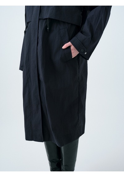 Regular Fit Kadın Trenchcoat Koyu Lacivert