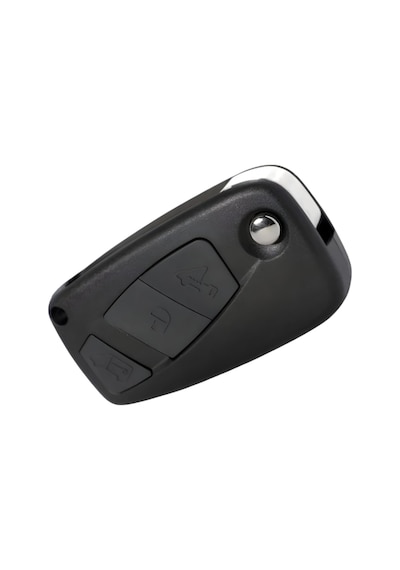 Autohan Keys Fiorino Punto Linea Ducato İle Uyumlu, 3 Tuşlu Kumanda Anahtar Kabı, Siyah