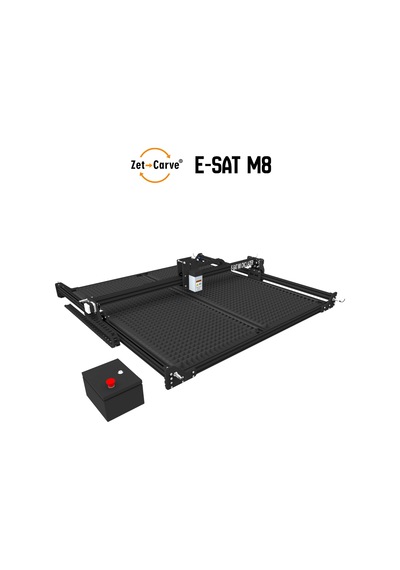 Zetcarve E-sat M8 Cnc Lazer 90x120 40 Watt