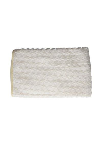 Sarı Yıldız Kabartmalı Kalın Peluş Battaniye 100 120 Cm Çok Renkli