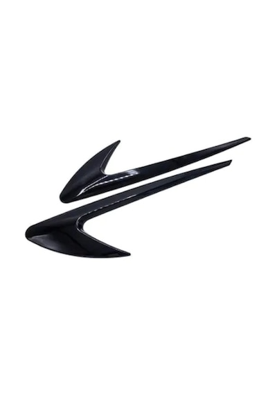 Üniversal Piano Black Çamurluk Venti Izgarası Sağ Sol 2 Adet