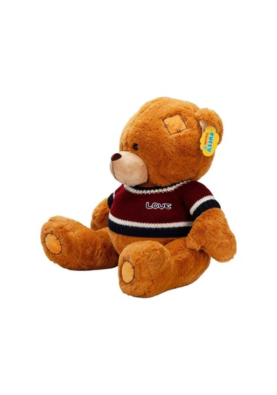 2001008 Sun-sabc-jnh-pff-sk Peluş Ayı Oturan Kazaklı 42 Cm 2r