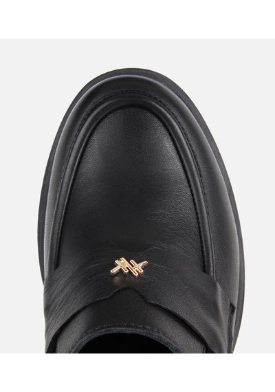 Hotiç Kadın Deri Siyah Yumuşak Dokulu Topuklu Klasik Loafer 01ayh331930a100 01ayh331930a100