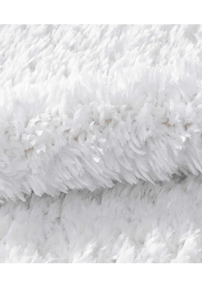 Koza Home Douro Shaggy 2li Banyo Paspası Beyaz Kaydırmaz Taban 60 X 100 - 5 Beyaz