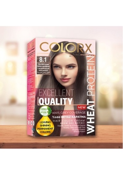 Colorx Saç Boyası Orta Küllü Kumral 8.1