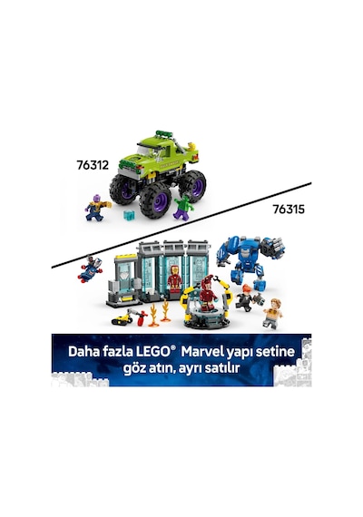 LEGO® ǀ Marvel Iron Man’in Laboratuvarı: Zırh Salonu 76315 - 8 Yaş ve Üzeri Çocuklar için Süper Kahraman Minifigürü İçeren Yaratıcı Oyuncak Yapım Seti (384 Parça) LEGO® ǀ Marvel Iron Man’in Laboratuvarı: Zırh Salonu 76315 - 8 Yaş ve Üzeri Çocuklar için Süper Kahraman Minifigürü İçeren Yaratıcı Oyuncak Yapım Seti (384 Parça)