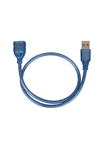 Pm-8608 Şeffaf Mavi 50 Cm Usb 2.0 Uzatma Kablosu