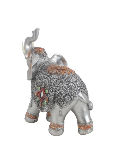 Lüks Ayna & Nakış İşlemeli Feng Shui Şans Getiren Fil Heykeli Dekoratif Biblo 18 Cm Yeni Ev Hediyesi 45551390