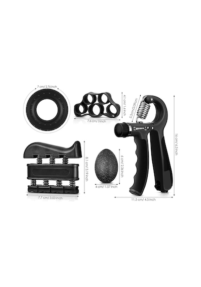 Valkyrie 5-60Kg El Parmak Bilek  Egzersiz Aleti 5'li S
